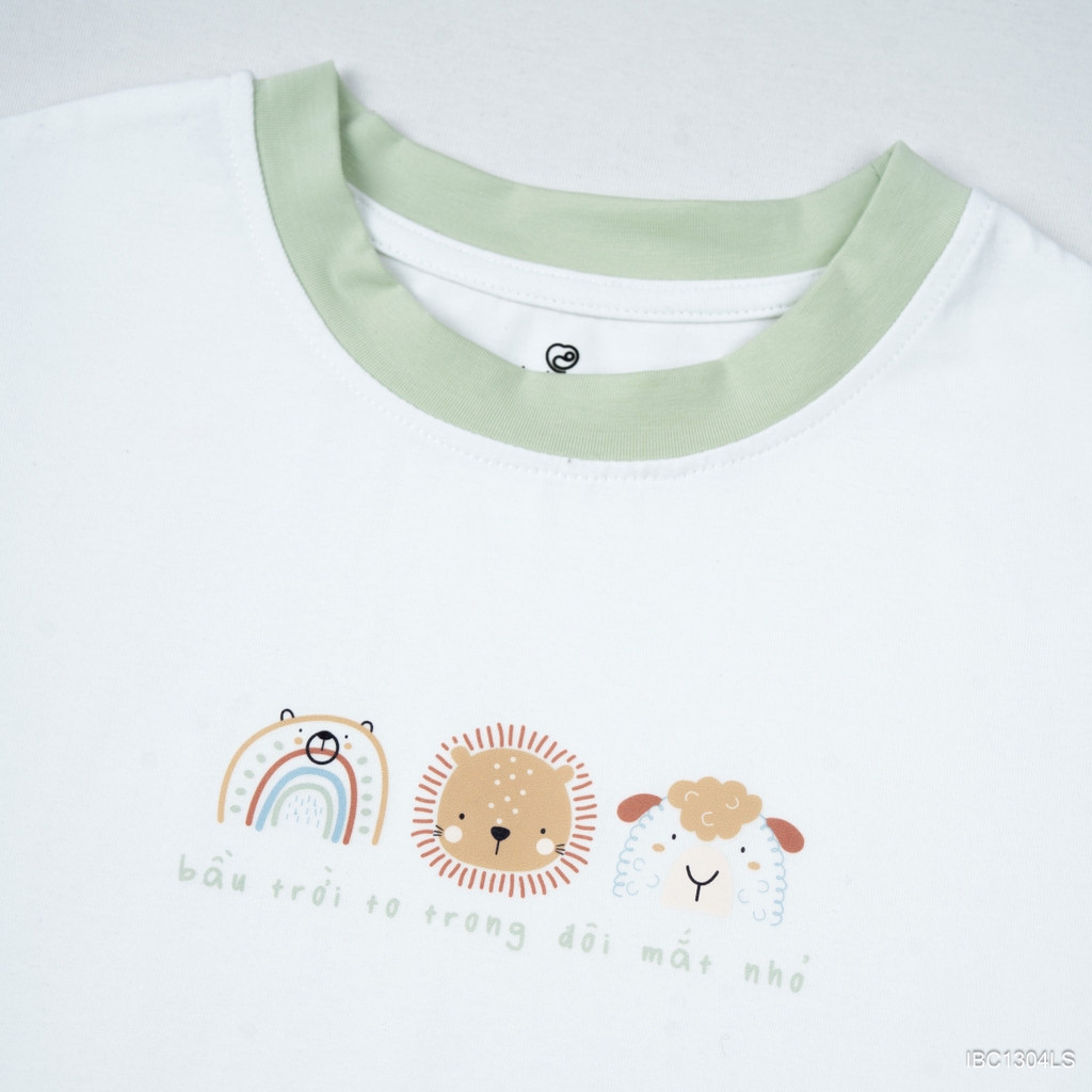 Bộ ngắn tay cổ tròn Little Sunshine IBC1304LS