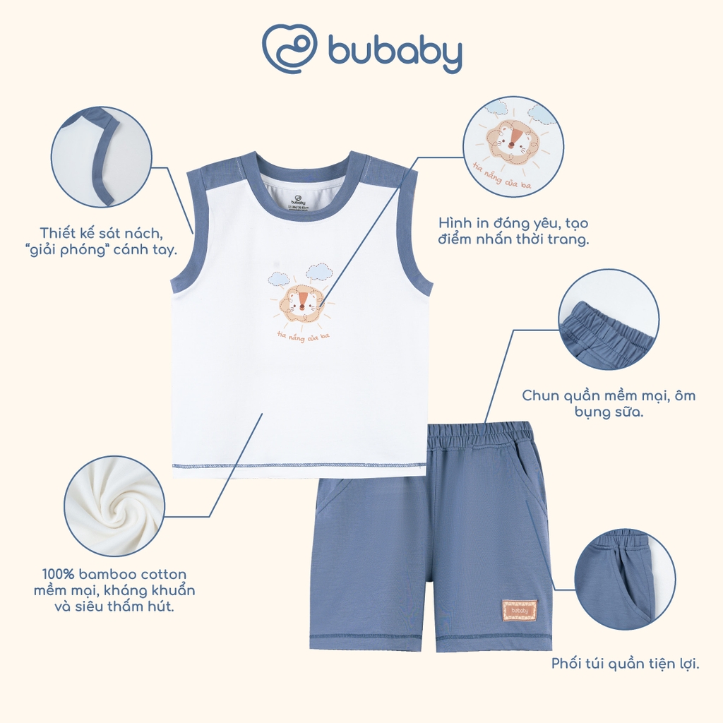 Bộ sát nách cổ tròn Little Sunshine IBC1404LS