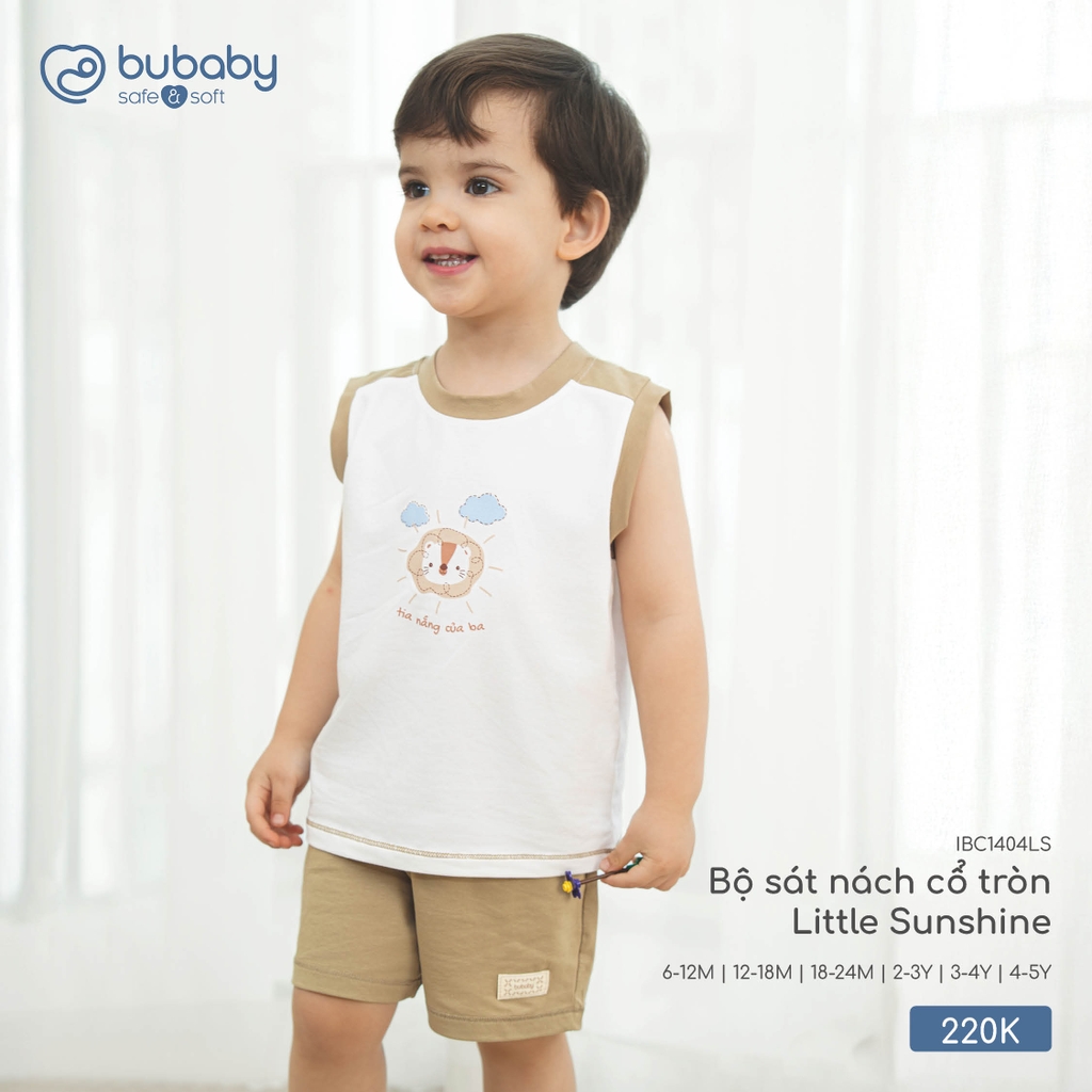 Bộ sát nách cổ tròn Little Sunshine IBC1404LS