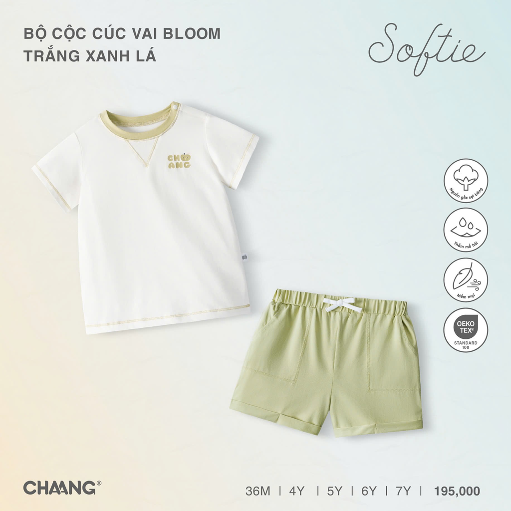 Bộ cộc cúc vai Bloom