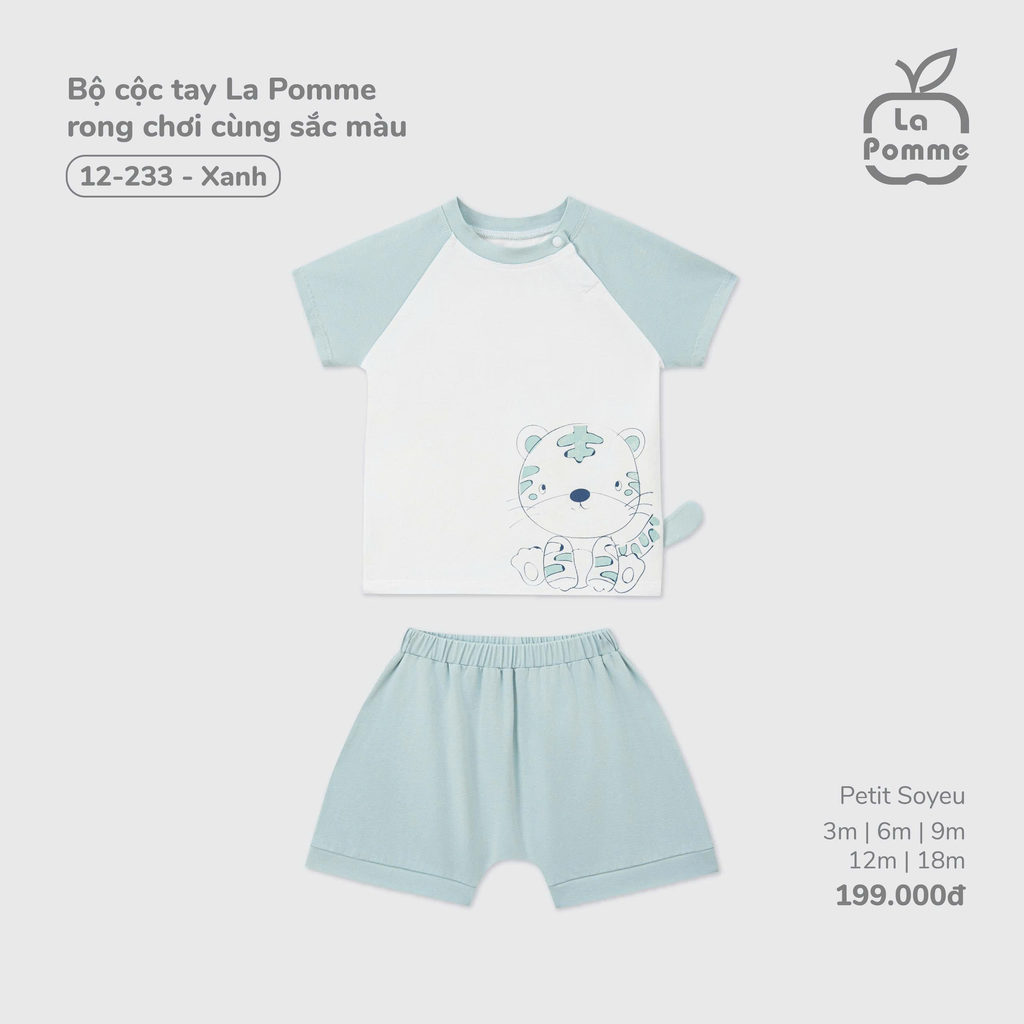 Bộ cộc tay La Pomme rong chơi cùng sắc màu