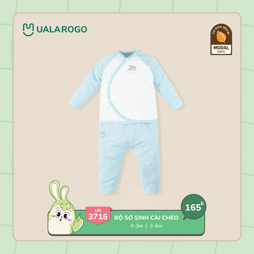 Bộ Sơ Sinh Cài Chéo UR 3716