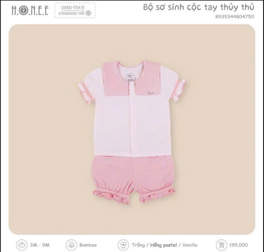 Bộ sơ sinh cộc tay thủy thủ - 804750