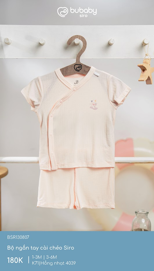 Bộ ngắn tay cài chéo Siro BSR130807
