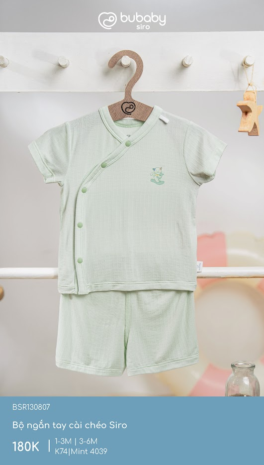 Bộ ngắn tay cài chéo Siro BSR130807