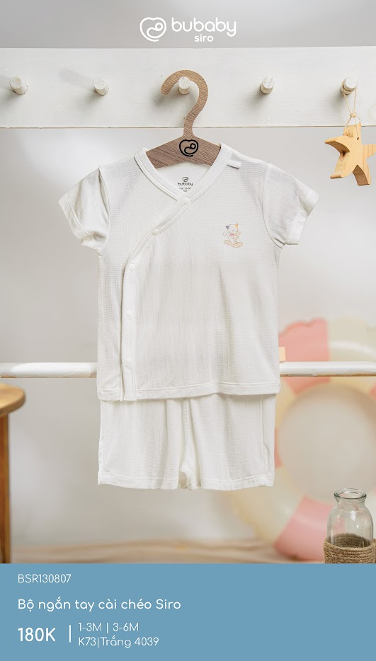 Bộ ngắn tay cài chéo Siro BSR130807