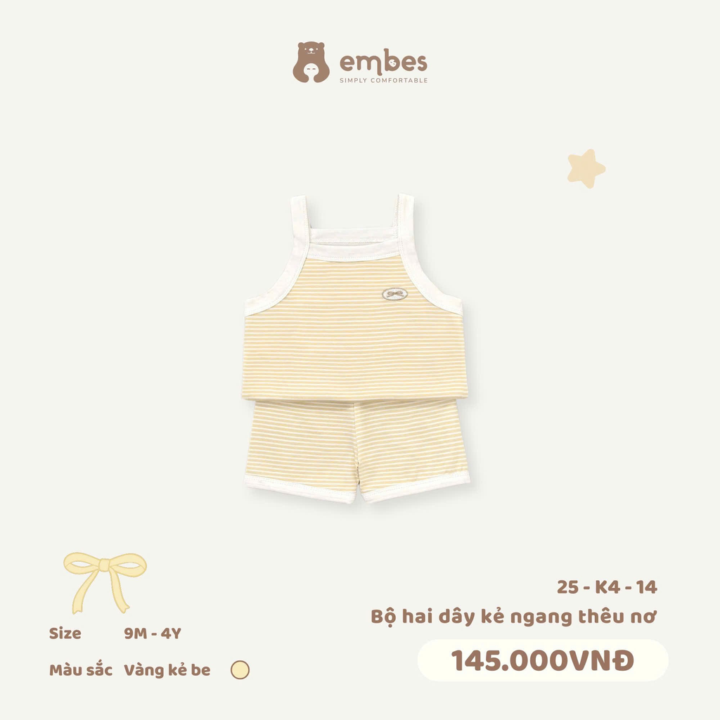 Bộ Hai Dây Kẻ Ngang Theo Nơ 25-K4-14