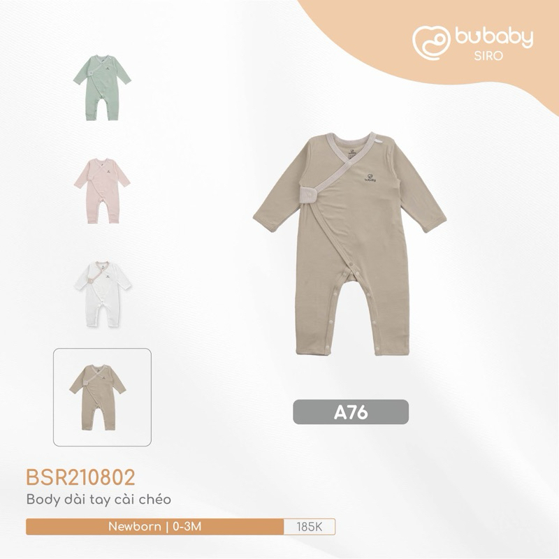 Body Dài Tay Cài Chéo Bubaby BSR210805