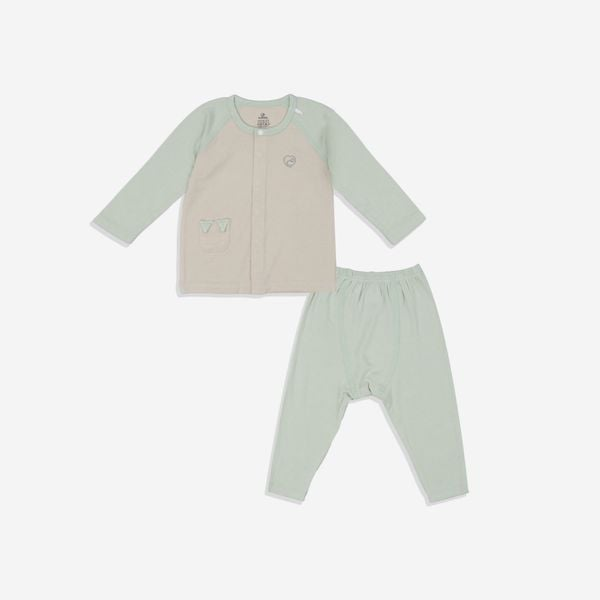 Bộ Dài Tay Cài Giữa Bambus Bubaby BBB1102FF
