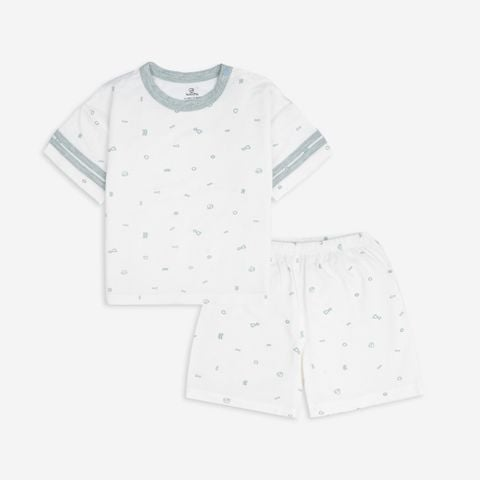 Bộ Ngắn Tay Cài Vai, Phối Tay Signature Bubaby BBB130108