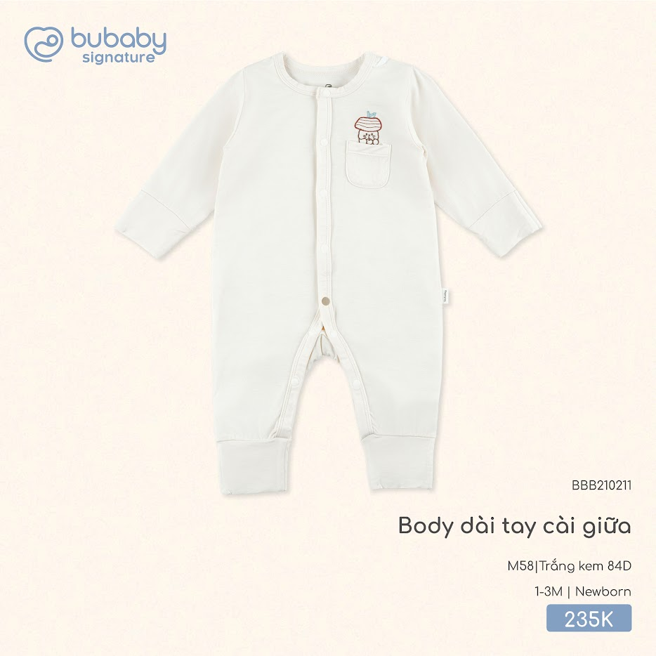 Body dài tay cài giữa BBB210211