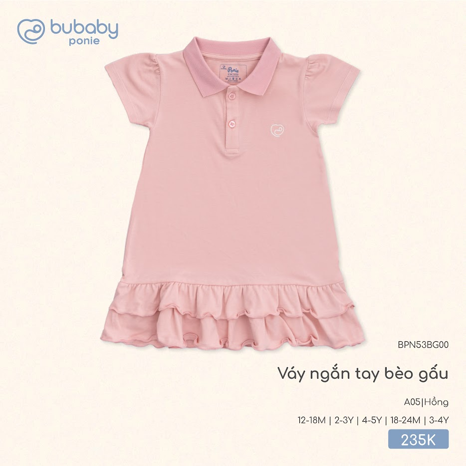 Váy ngắn tay bèo gấu BPN53BG00