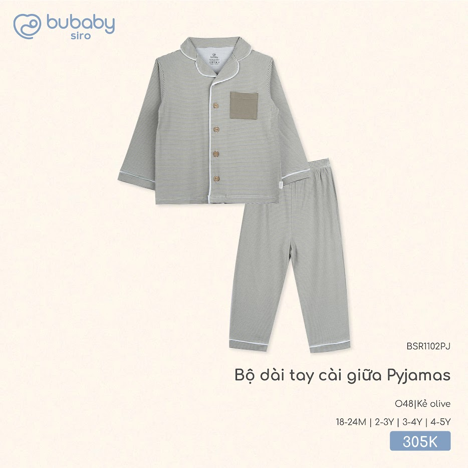 Bộ dài tay cài giữa Pyjamas BSR1102PJ