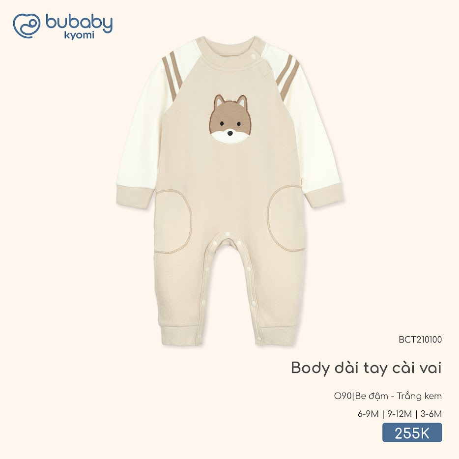 Body dài tay cài vai BCT210100