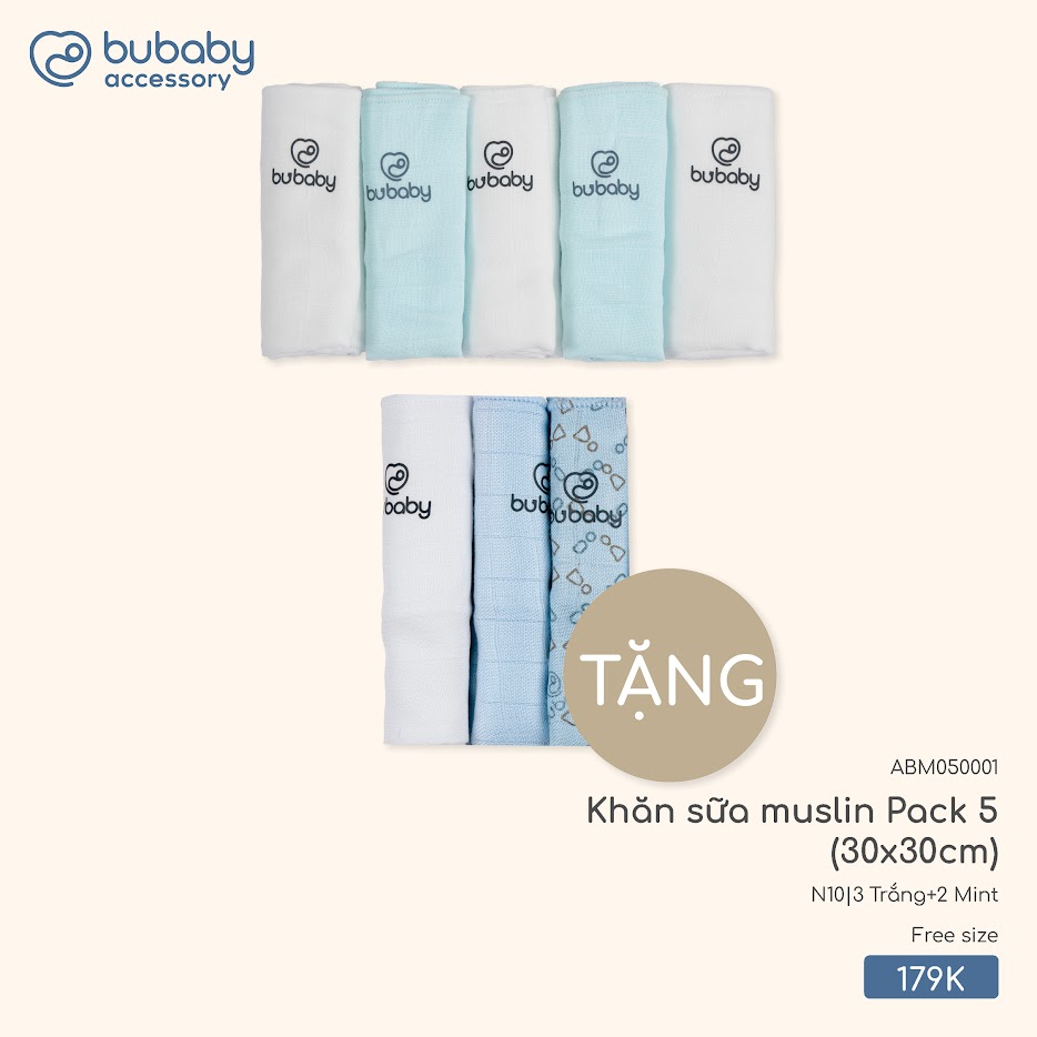 Khăn sữa muslin Pack 5 (30x30cm) ABM050001