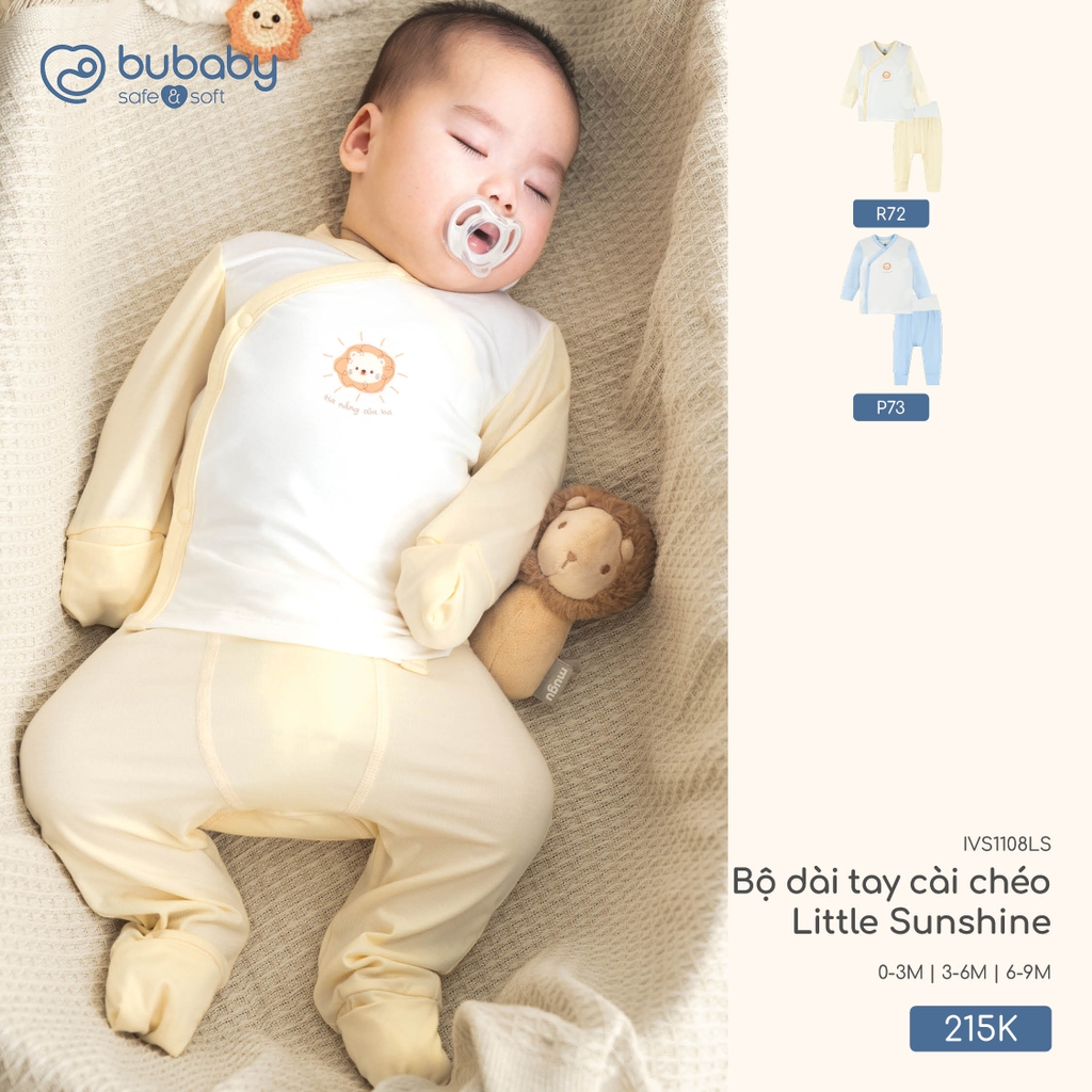 Bộ dài tay cài chéo Little Sunshine IVS1108LS