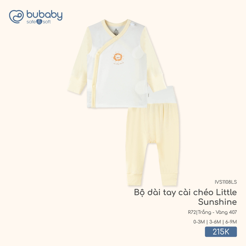 Bộ dài tay cài chéo Little Sunshine IVS1108LS