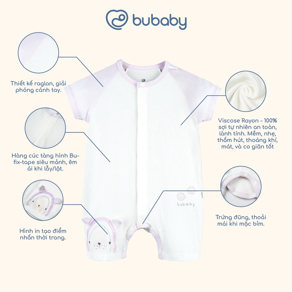 Body đùi ngắn tay cài giữa Little Sunshine IVS2302LS