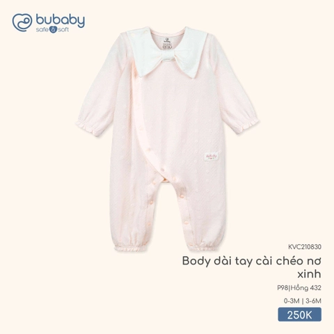 Body dài tay cài giữa, bèo đáp ngực KVC210200