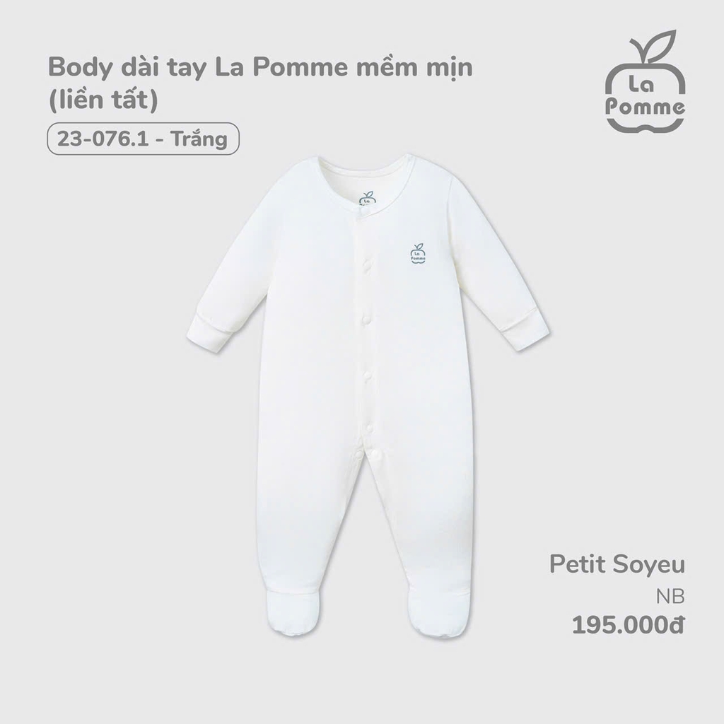 Body Dài Tay La Pomme Mềm Mịn 23076