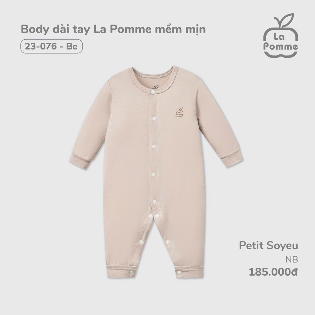 Body Dài Tay La Pomme Mềm Mịn 23076
