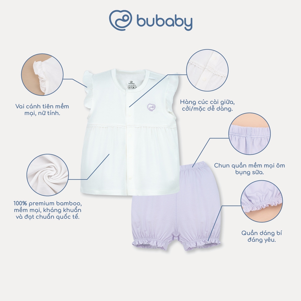 Bộ ngắn tay cài giữa bèo tay SBB130231