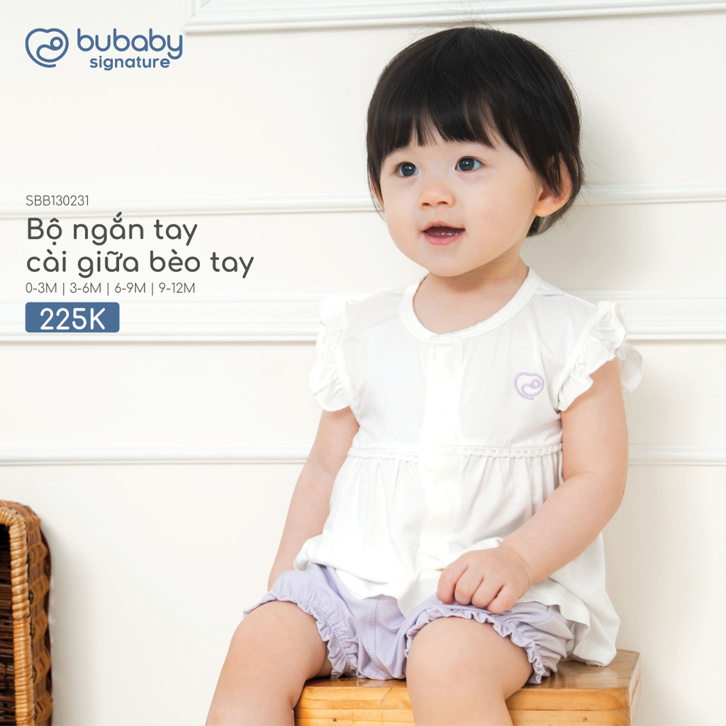 Bộ ngắn tay cài giữa bèo tay SBB130231