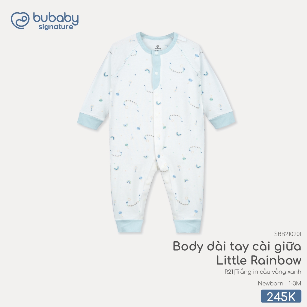 Body dài tay cài giữa Little Rainbow SBB210201