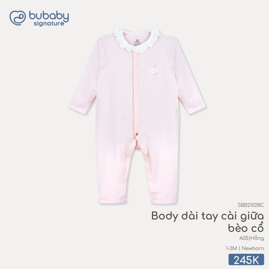 Body dài tay cài giữa bèo cổ SBB2102BC
