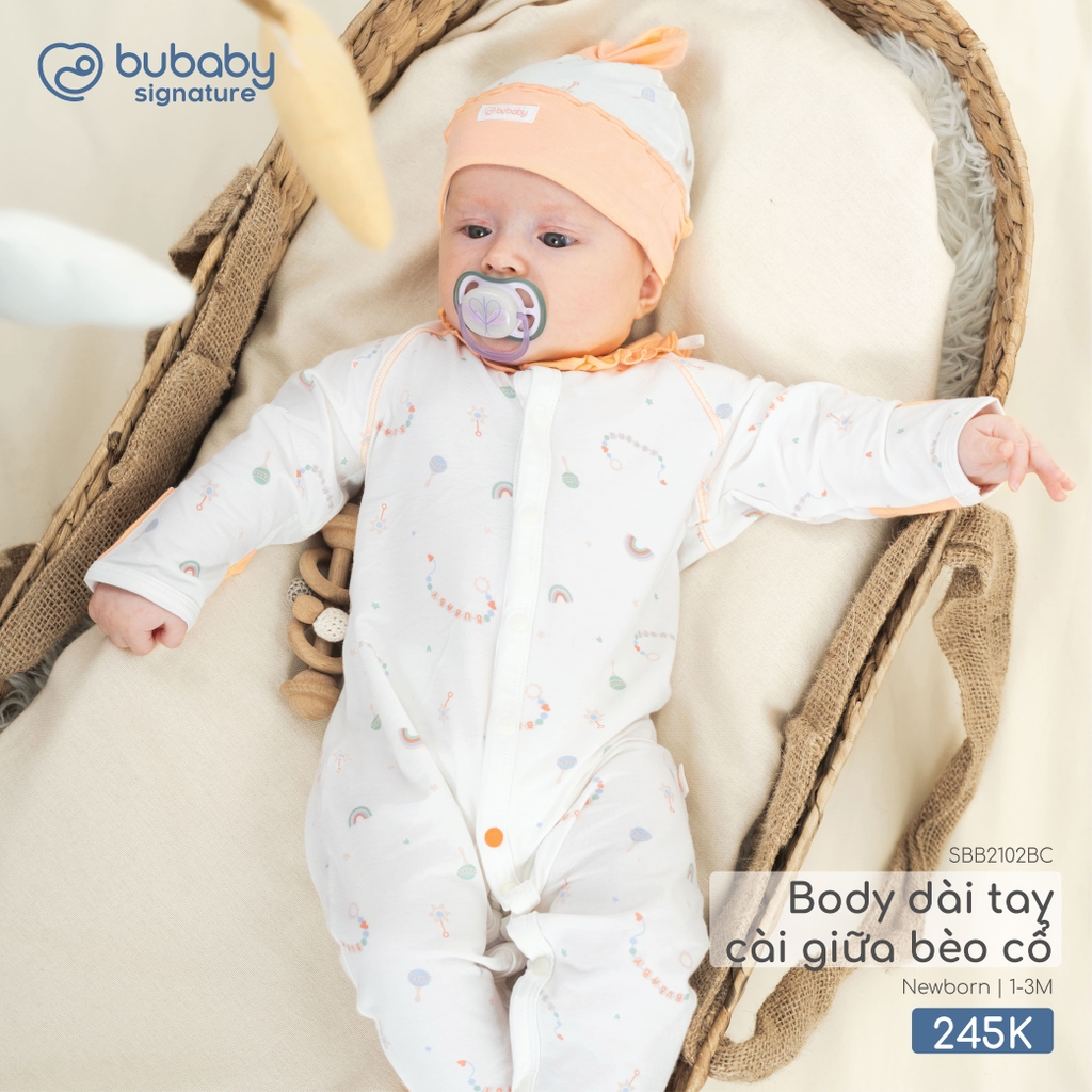 Body dài tay cài giữa bèo cổ SBB2102BC