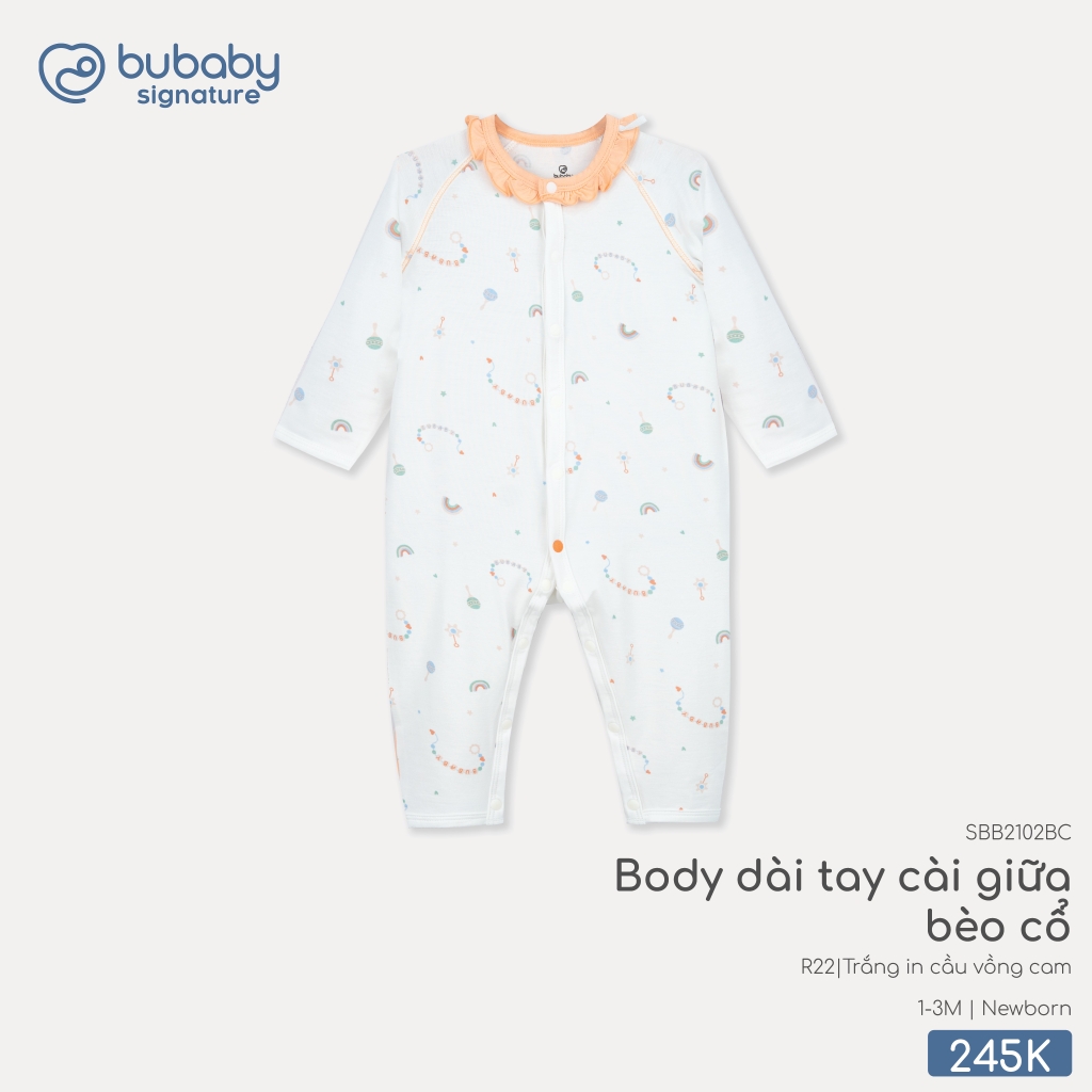 Body dài tay cài giữa bèo cổ SBB2102BC