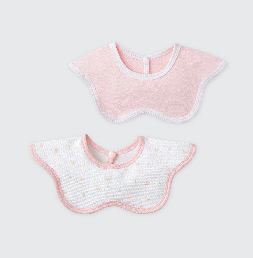 Set 2 Yếm đa năng La Pomme bông hoa ngọt ngào 81490