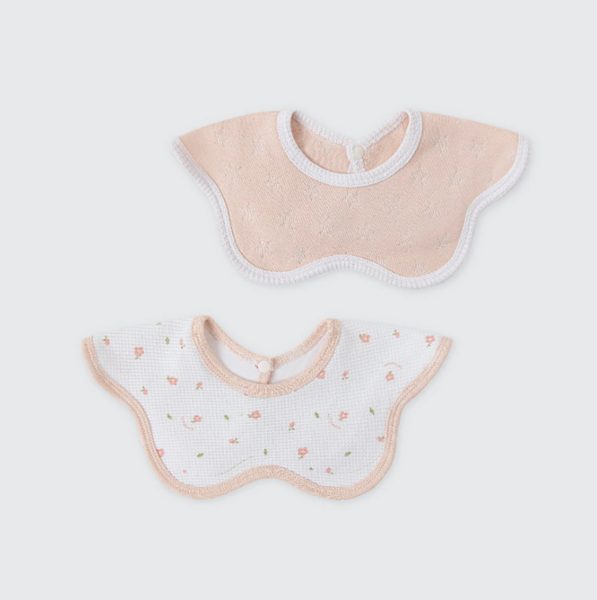 Set 2 Yếm đa năng La Pomme bông hoa ngọt ngào 81490