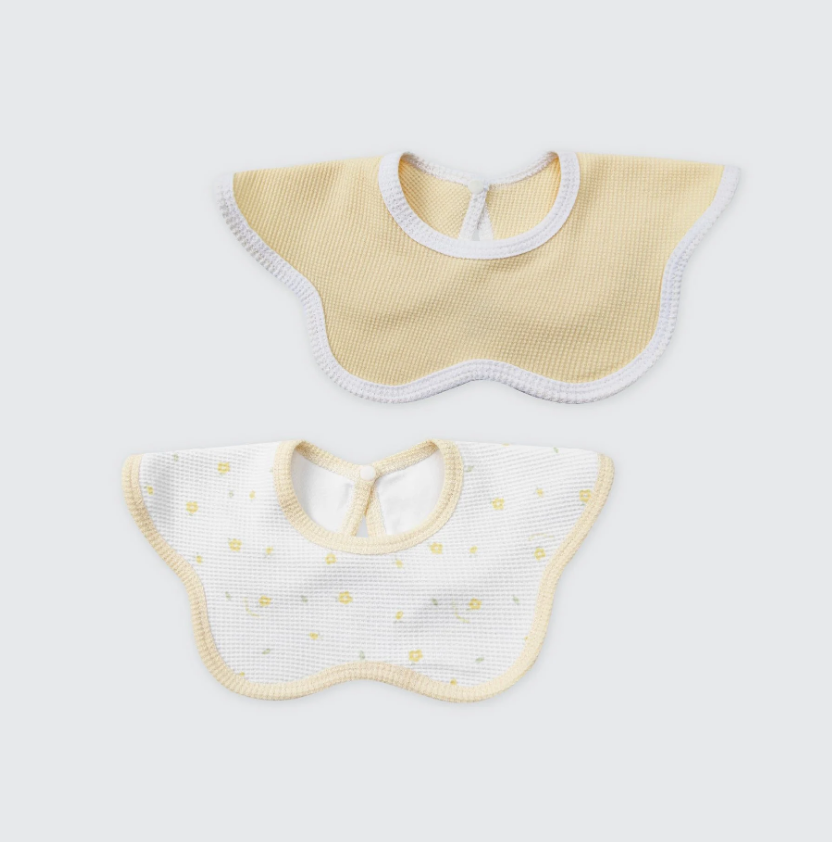 Set 2 Yếm đa năng La Pomme bông hoa ngọt ngào 81490