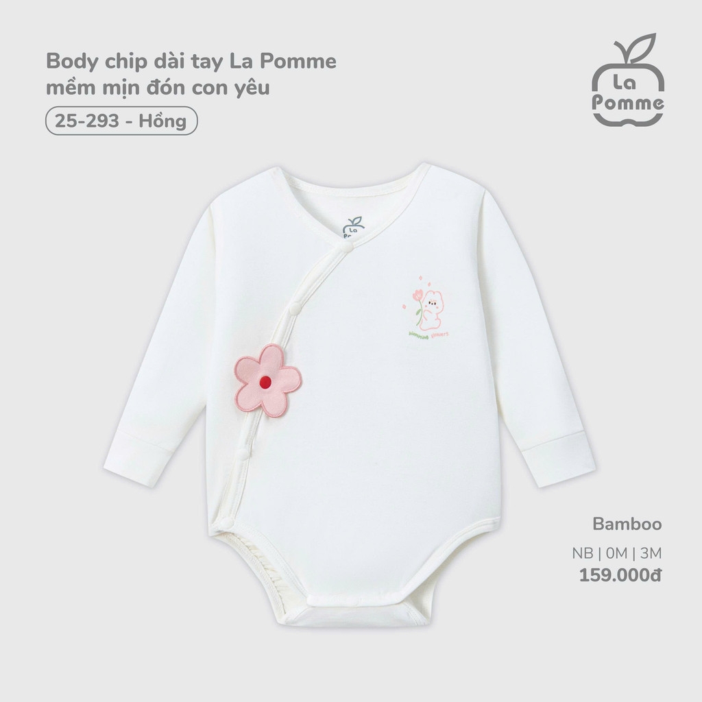 Body chip dài tay La Pomme mềm mịn đón con yêu