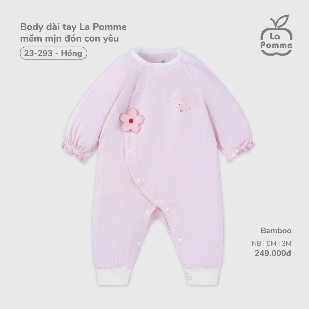 Body dài tay La Pomme mềm mịn đón con yêu