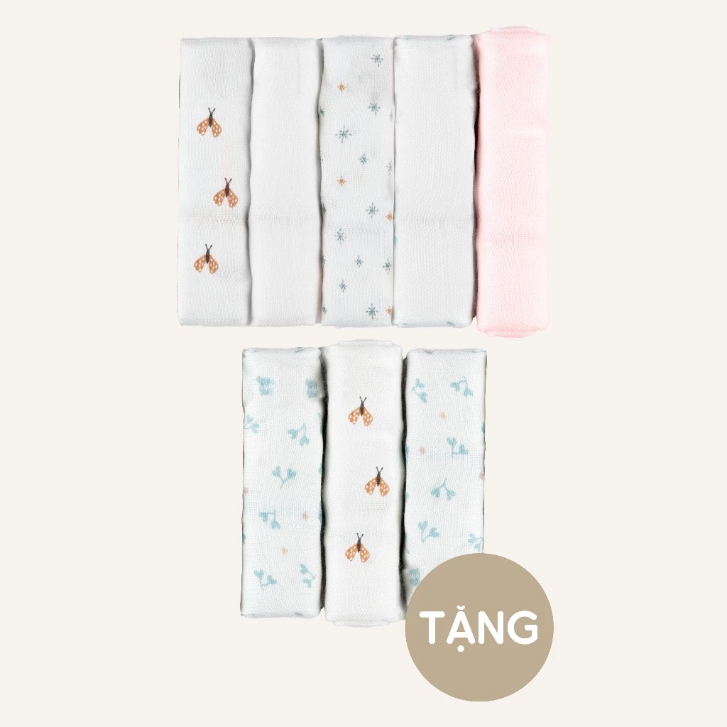 Khăn sữa muslin Pack 5 (30x30cm) ABM050001