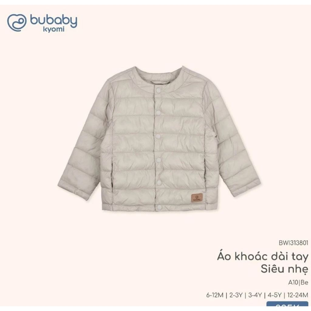 Áo khoác dài tay siêu nhẹ BWI313801
