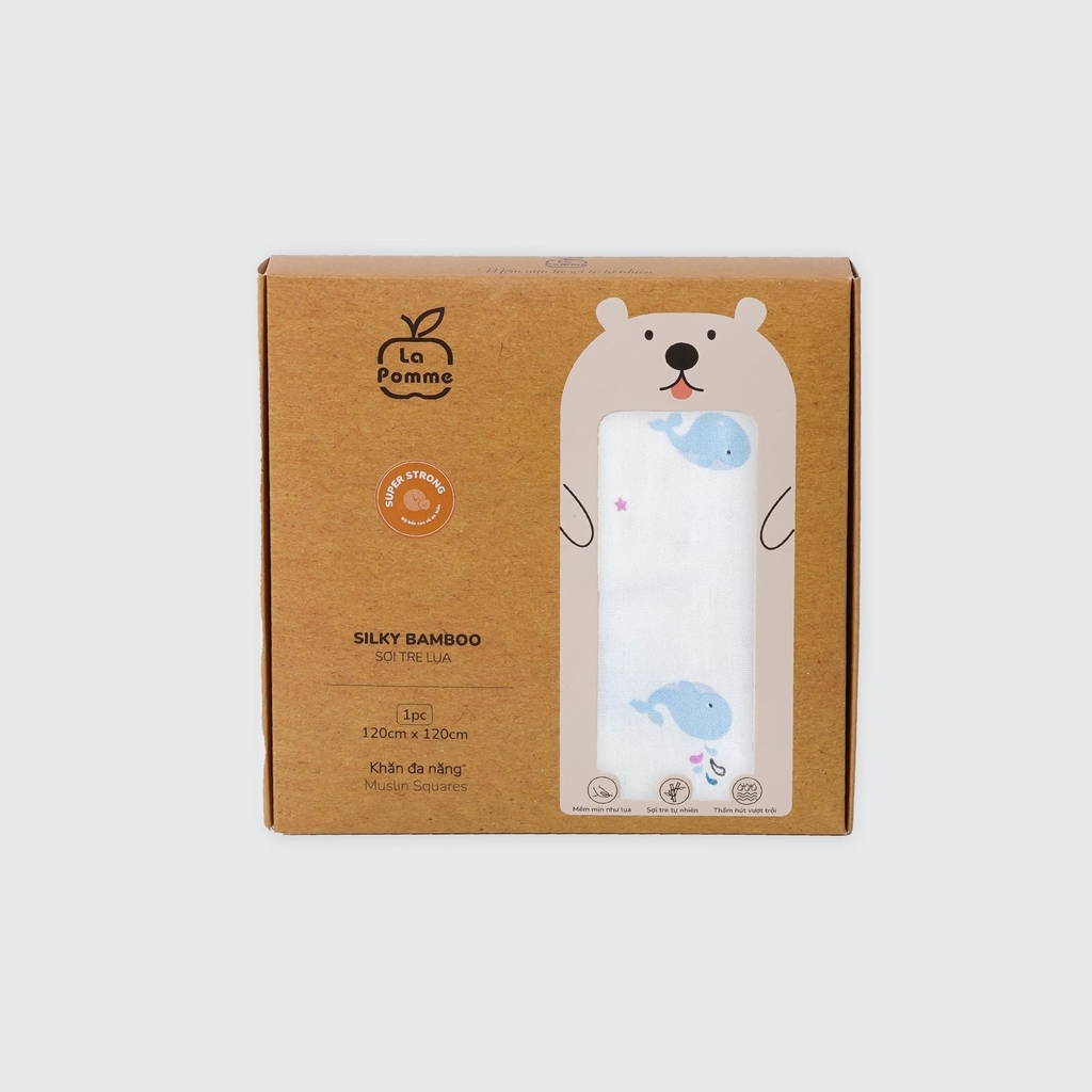 K002 Set 2 Khăn đa năng sợi tre lụa (75x75)