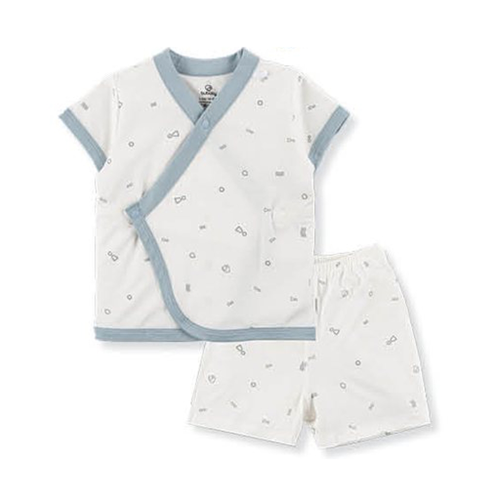 Bộ Ngắn Tay Cài Chéo Bambus Signature Bubaby BBB130800