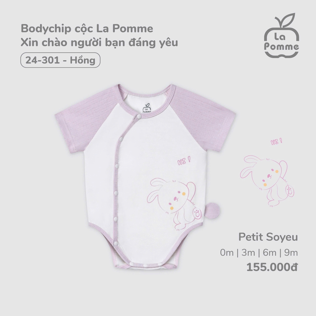 Bodychip cộc La Pomme Xin chào người bạn đáng yêu 24301