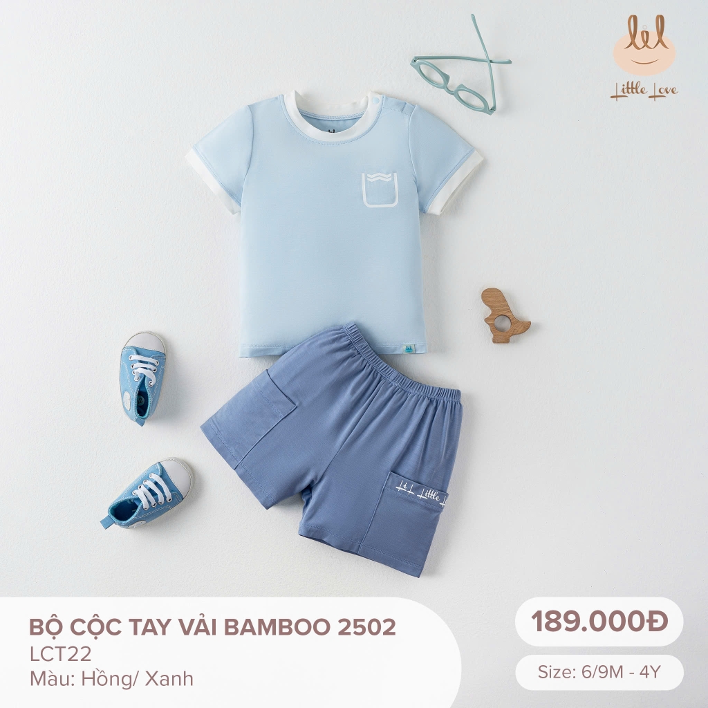 Bộ cộc tay vải bamboo 2502 - LCT220