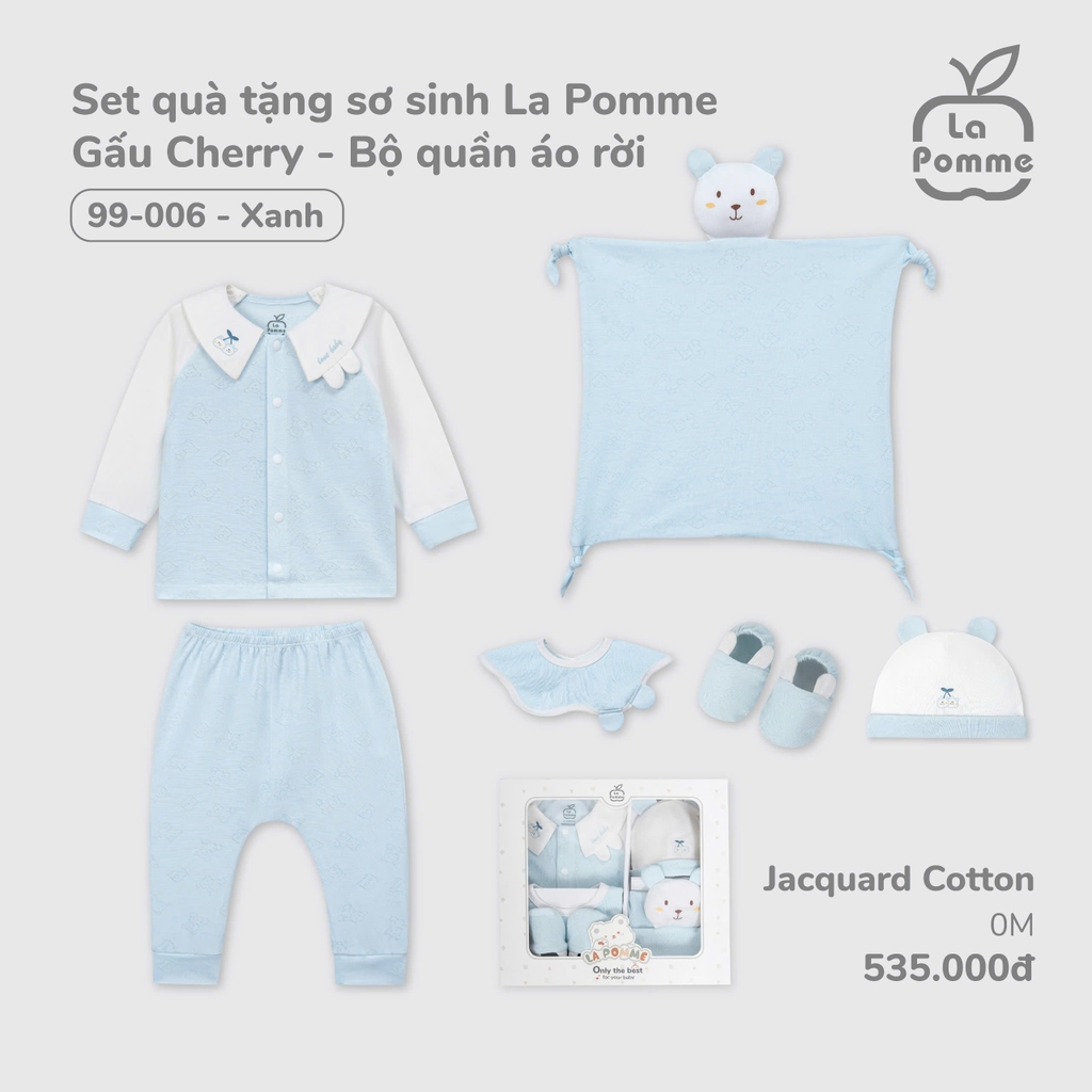Set Quà Tặng Sơ Sinh La Pomme Gấu Cherry 99006