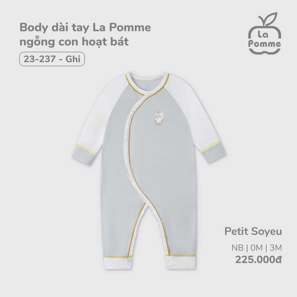 Body dài tay La Pomme ngỗng con hoạt bát
