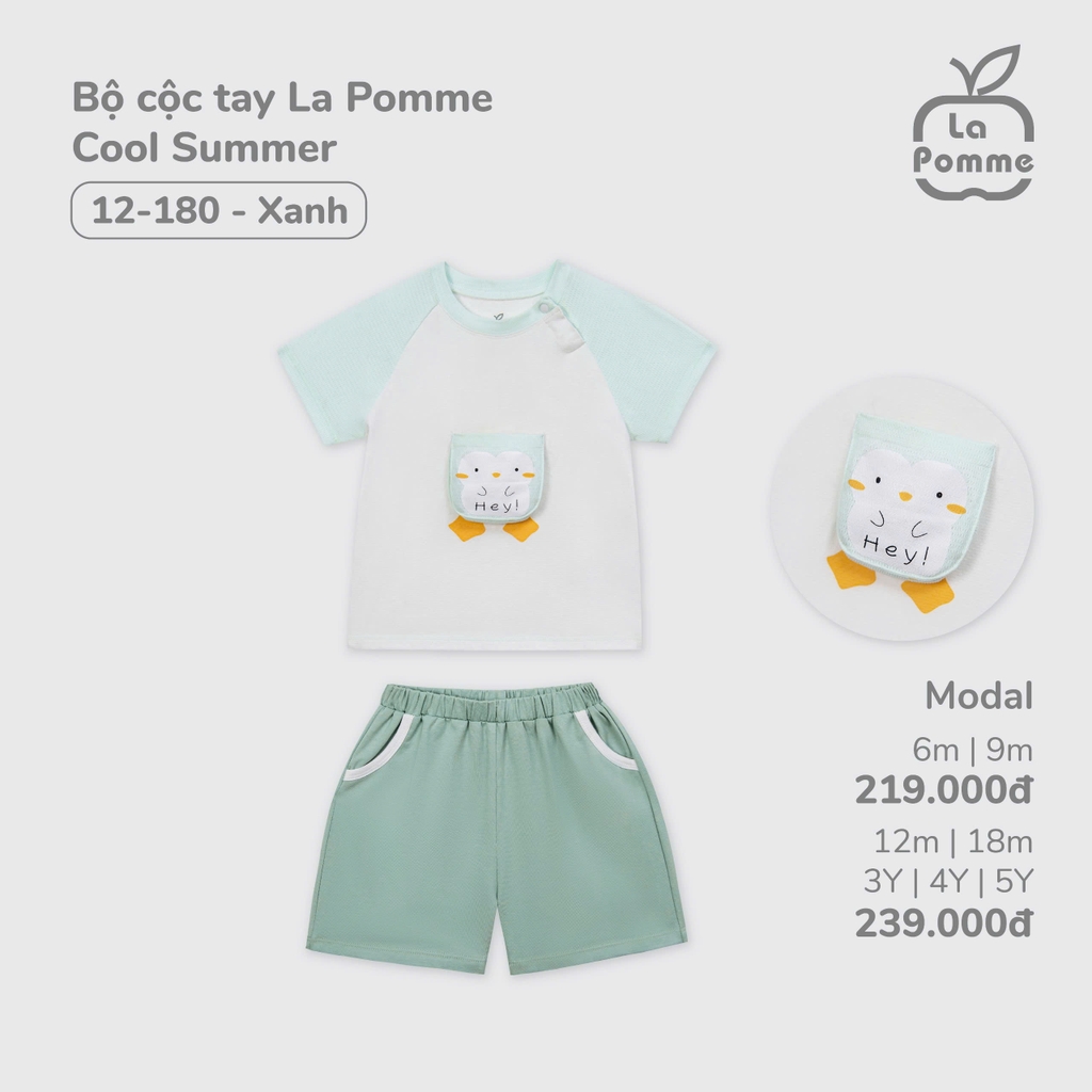 Bộ Cộc Tay La Pomme Cool Summer 12180