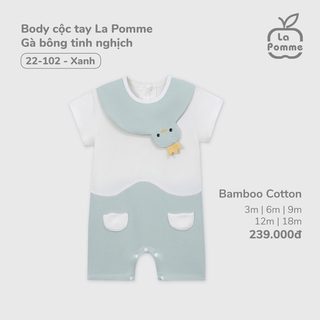 Body cộc tay La Pomme Gà bông tinh nghịch 22102