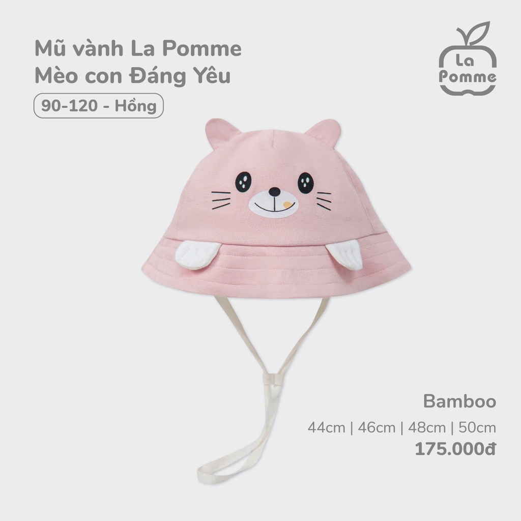 Mũ vành La Pomme Mèo con Đáng Yêu
