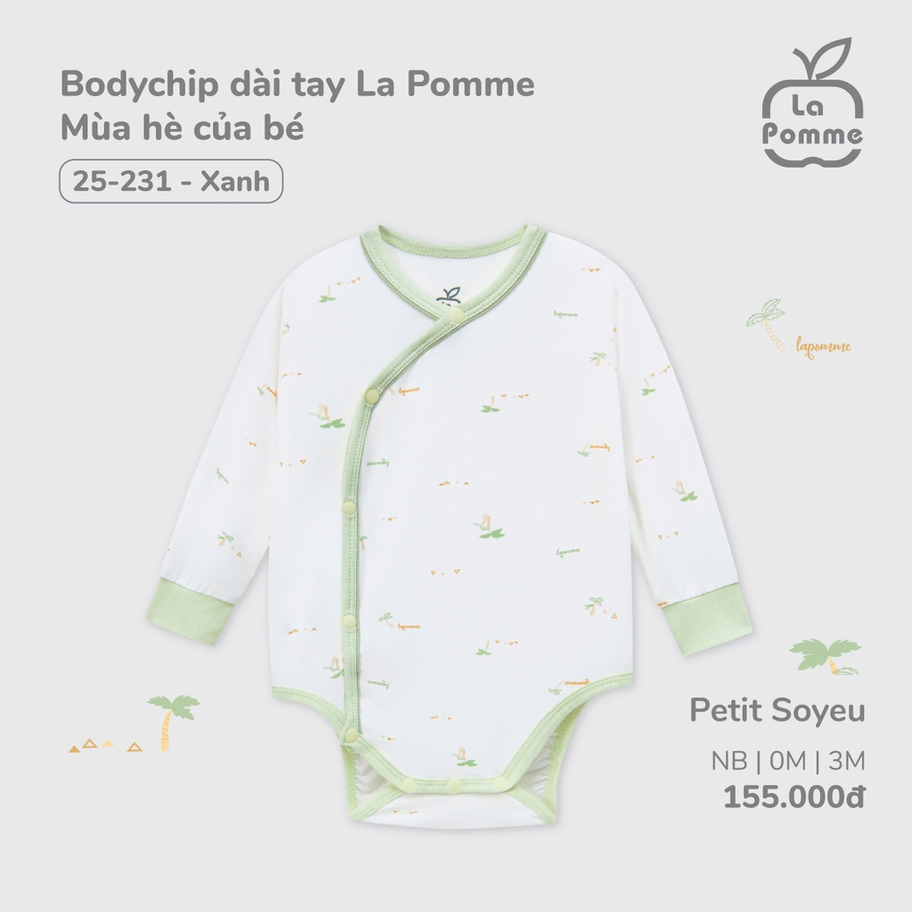 Bodychip Dài Tay La Pomme Mùa Hè Của Bé 25231