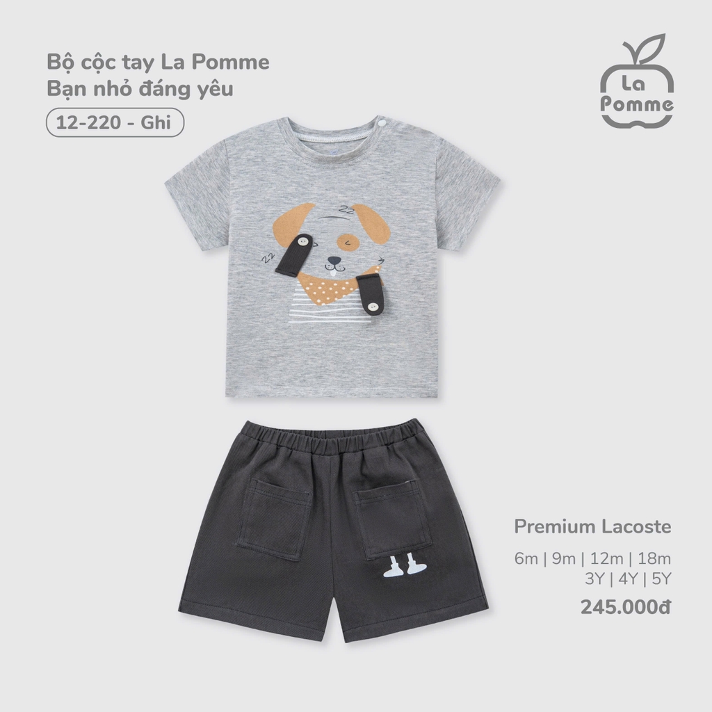 Bộ cộc tay La Pomme Bạn nhỏ đáng yêu