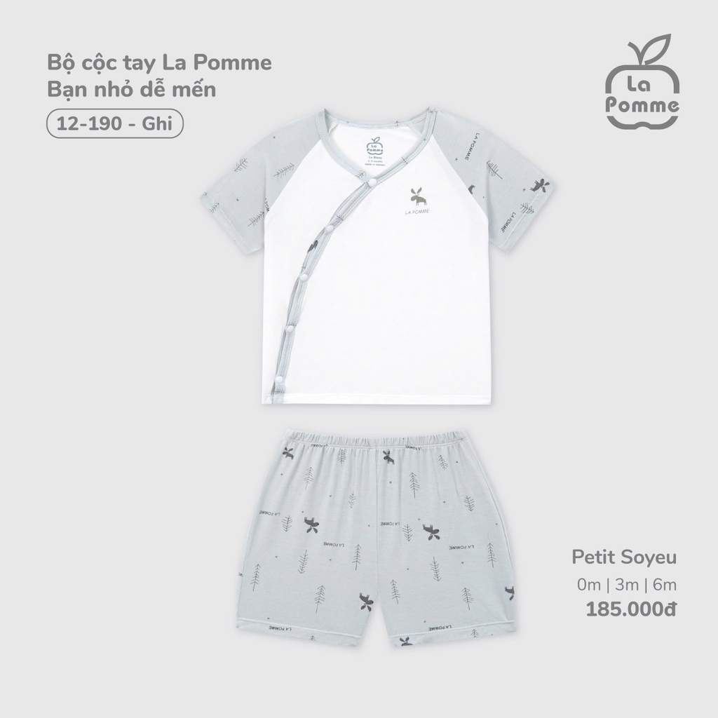 Bộ cộc tay La Pomme Bạn nhỏ dễ mến 12190